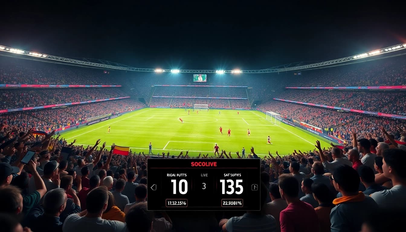 Experience live football action with high-definition streaming on https://socolive.network/, capturing intense moments and fan excitement.