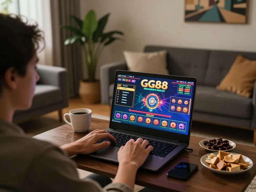Engaging GG88 online gaming session with vibrant displays and cozy atmosphere