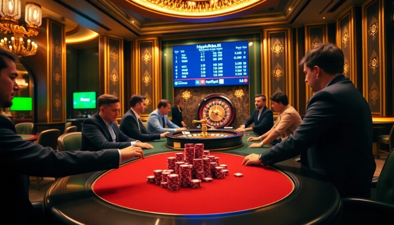 Experience the thrilling atmosphere of gambling at https://fabet.li/ with vibrant casino scenes showcasing excitement.