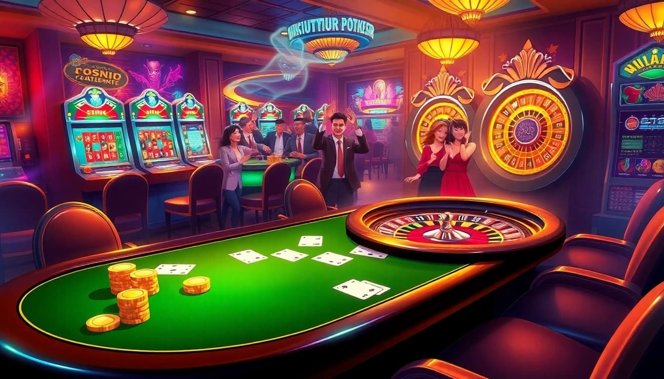 Experience thrilling gambling as ghosts tell Truyên ma stories at a luxurious casino table.