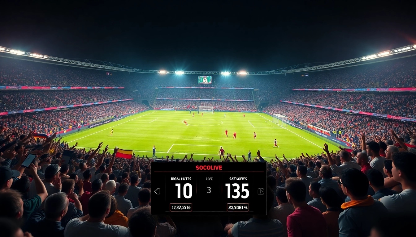 Experience live football action with high-definition streaming on https://socolive.network/, capturing intense moments and fan excitement.