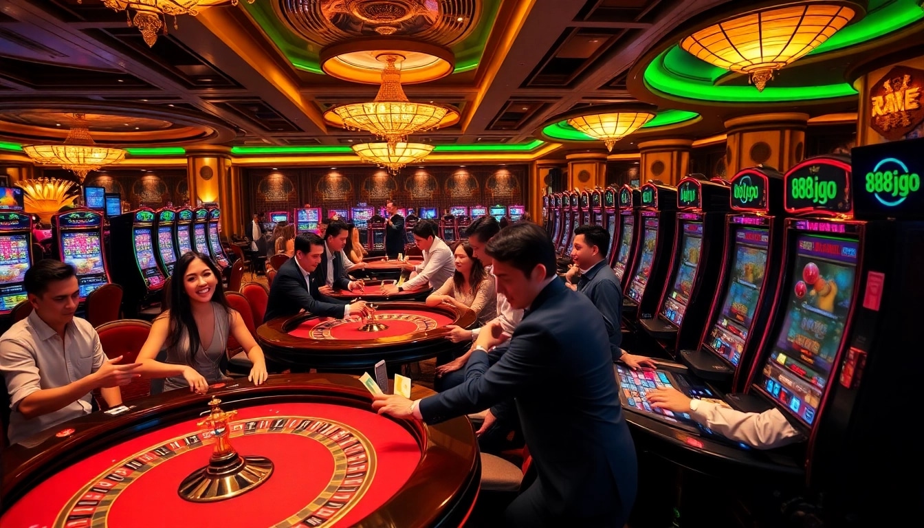 Vive la emoción de 888jogo con jugadores dinámicos en mesas de casino vibrantes y máquinas tragamonedas de alta tecnología.