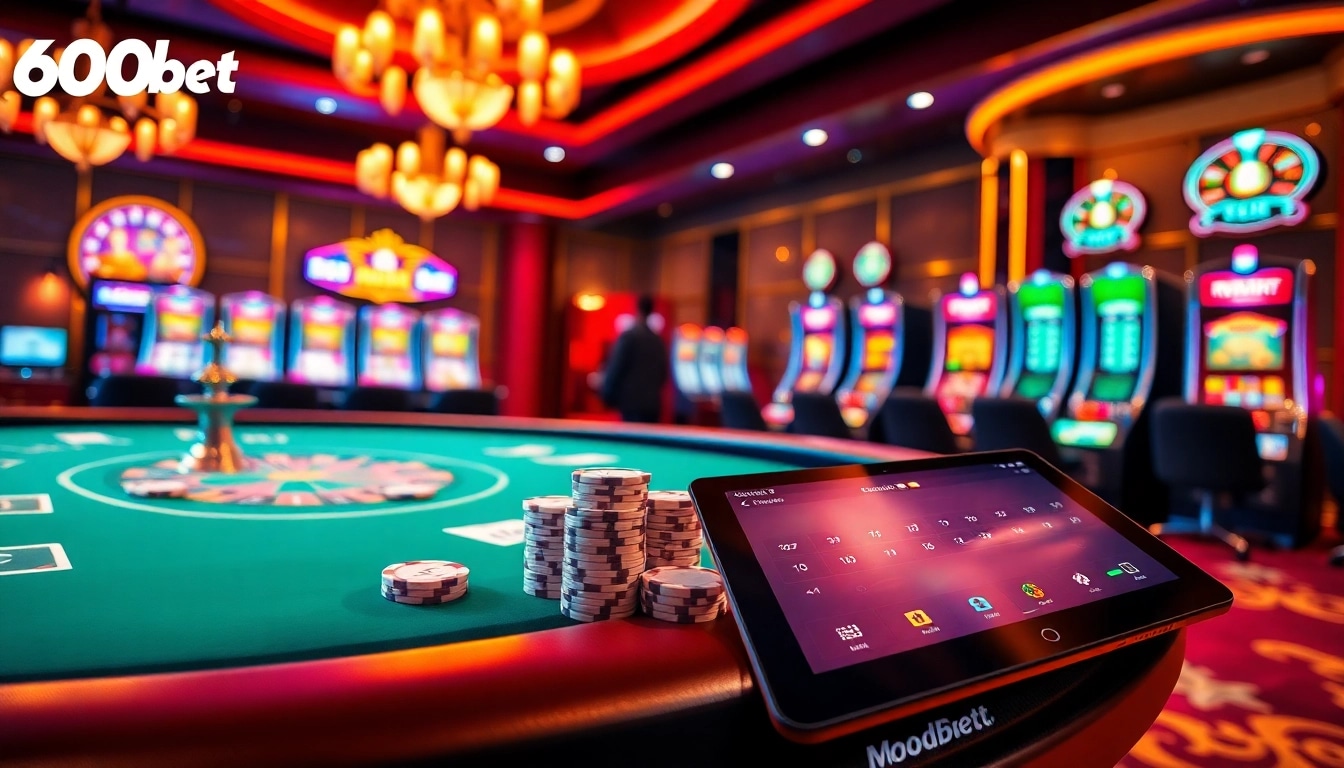 Experimenta una emocionante experiencia de juego en línea con la mesa de casino dinámica de 600bet y su ambiente vibrante.