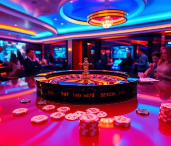 Exciting gameplay at crypto online casinos, highlighting poker action with Bitcoin chips.