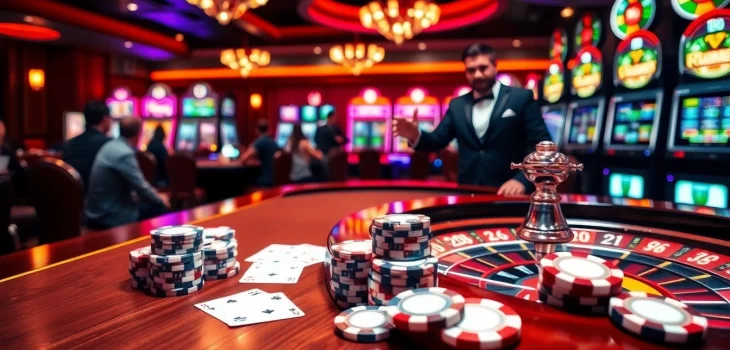 Experience thrilling gameplay at s666 casino with vibrant poker tables and lively roulette.