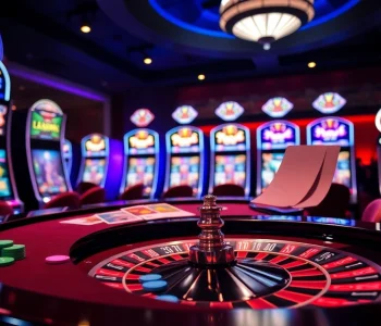 Engaging gambling scene showcasing ĐĂNG KÝ HAYWIN with colorful chips and slot machines.