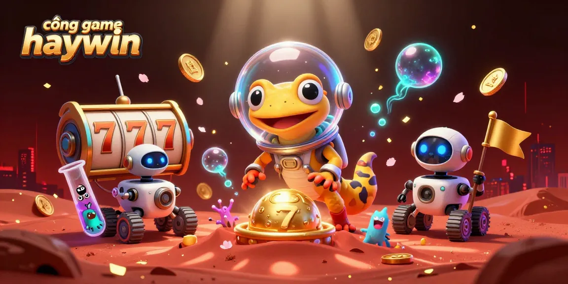 Experience excitement with cổng game haywin as a Martian gecko finds a hidden casino.